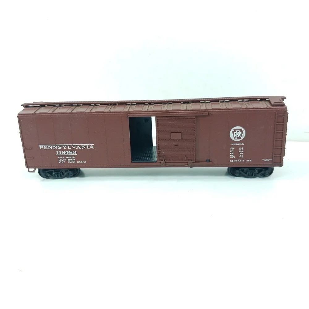 Athearn HO Scale Pennsylvania Railroad 50Ft Sgl Dr Box Car 5059 PRR 118489 Brown